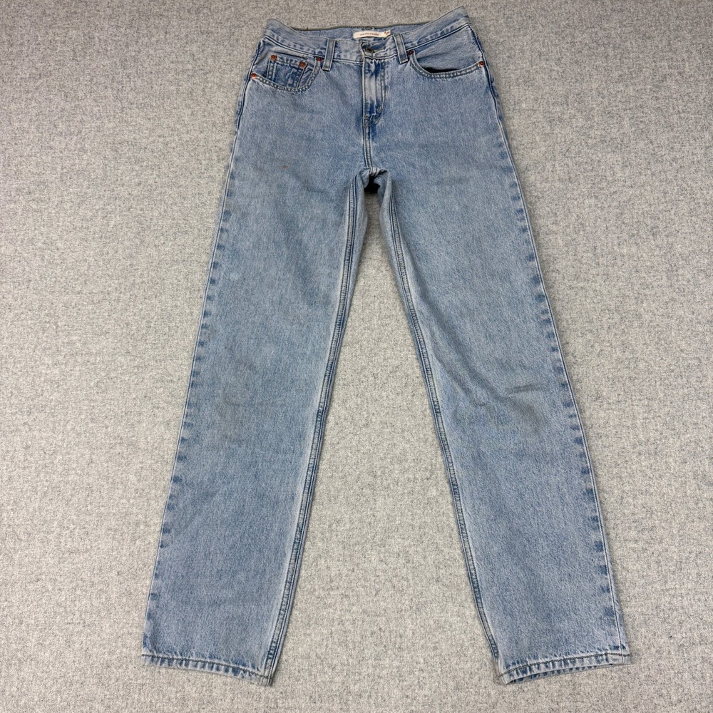 Levi's Low Pro Straight Jeans Size 25 Light Wash Denim Mid Rise Straight Leg